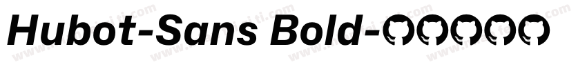 Hubot-Sans Bold字体转换